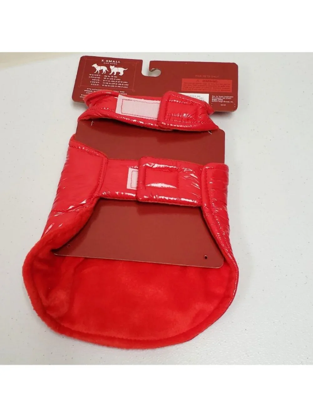 Wondershop Red Pet Puffer Vest for Cat and Dog Size XS